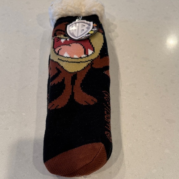 Warner Bros. Accessories - Warner Bros. Black and Brown Taz Men's Socks Tasmanian devil, new. One size.